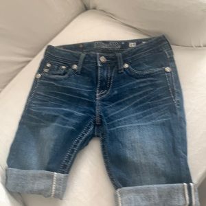Miss Me girls denim Bermuda shorts size 14
